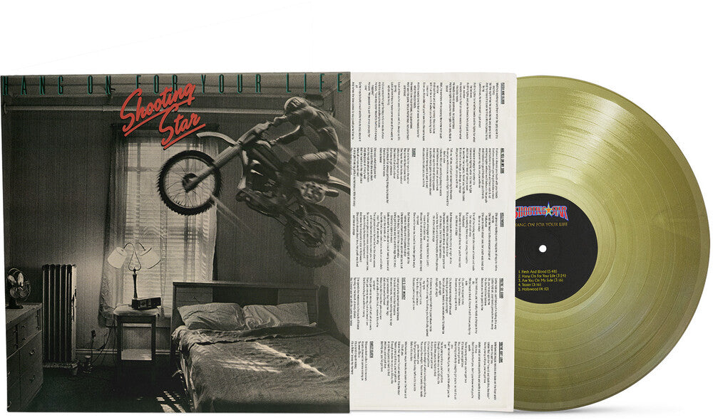 the album cover for Shooting Star - Hang On For Your Life - Gold [Colored Vinyl] (Gol) [180 Gram]