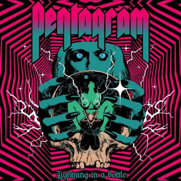 the album cover for Pentagram - Lightning In A Bottle (Uk)