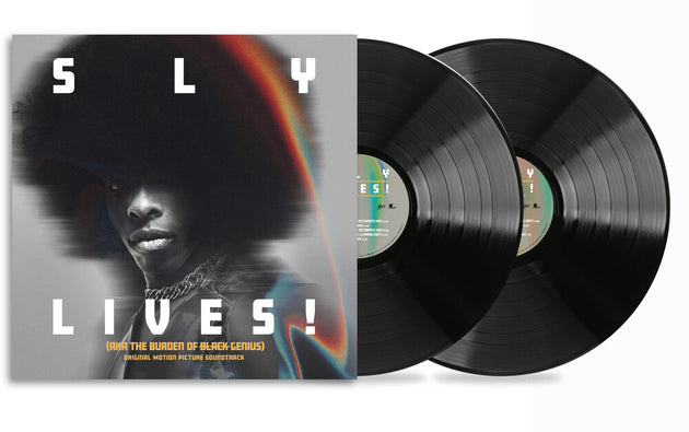 the album cover for Sly & Family Stone - Sly Lives (Aka The Burden Of Black Genius) - O.S.T [2LP]