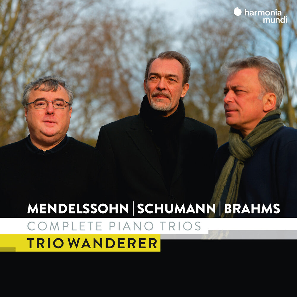 the album cover for Trio Wanderer - Mendelssohn Schumann & Brahms: Complete Piano Trio
