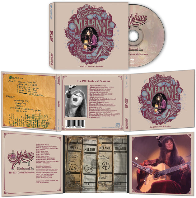 the album cover for Melanie - Gathered In - The 1971 Gather Me Sessions [Compact disc]
