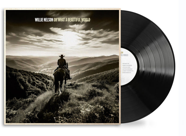the album cover for Willie Nelson - Oh What A Beautiful World