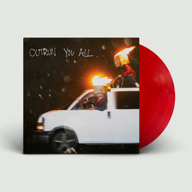 the album cover for House of Protection - Outrun You All [LP Transparent Red]