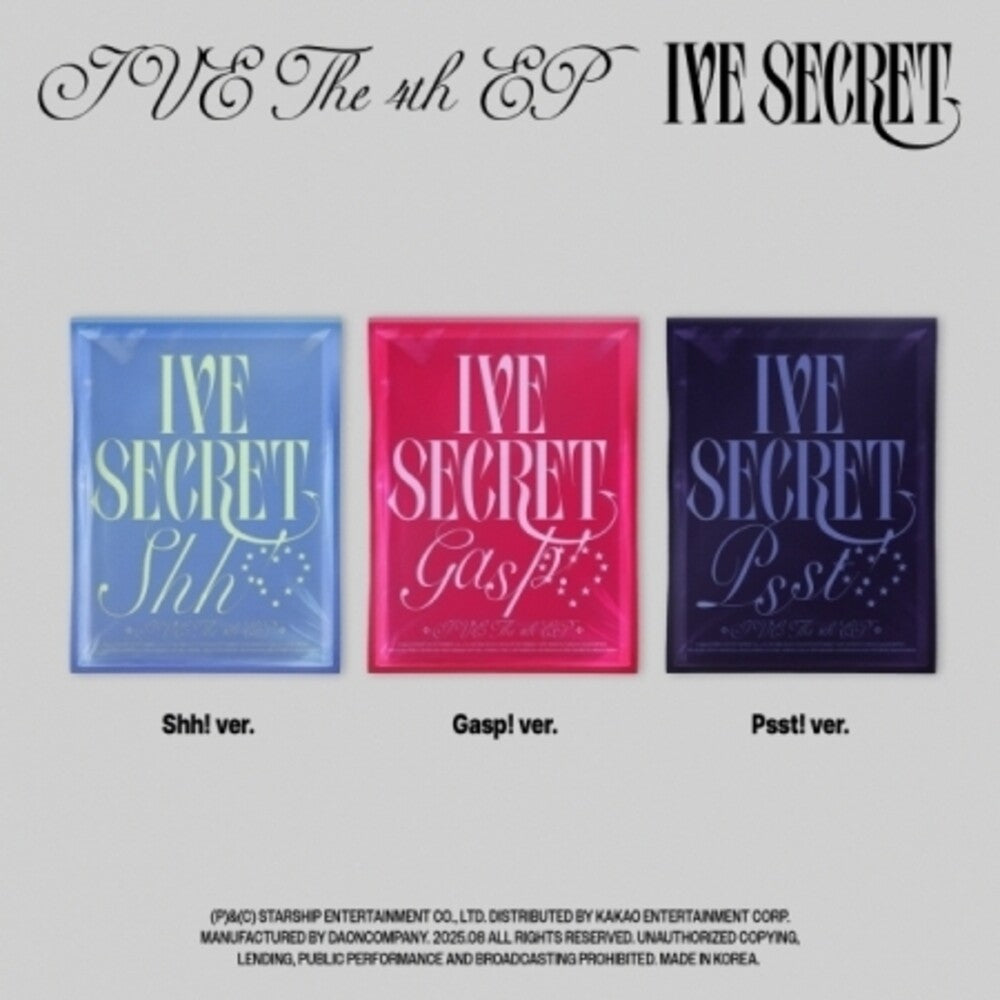 the album cover for IVE - Ive Secret - Random Cover (Phob) (Phot) (Asia)