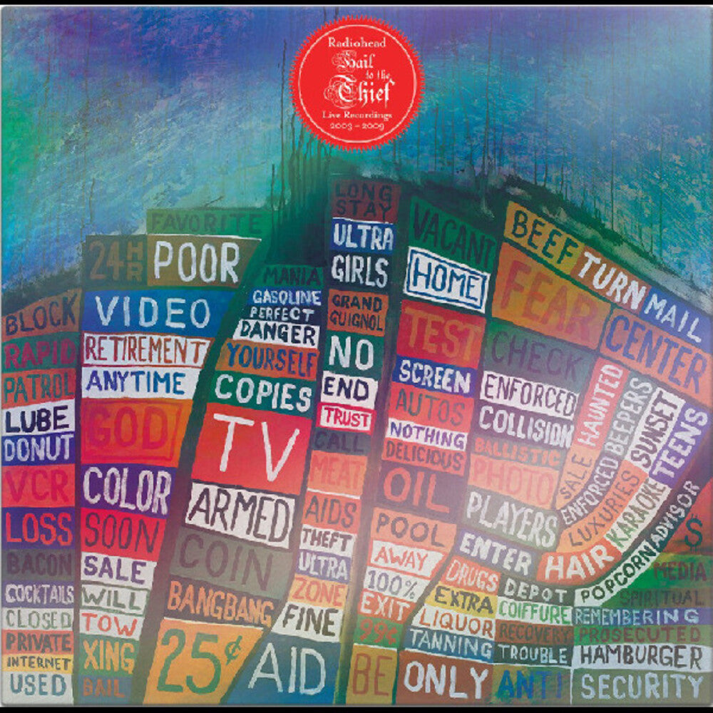 the album cover for Radiohead - Hail to the Thief (Live Recordings 2003-2009) [Indie Exclusive Red LP]