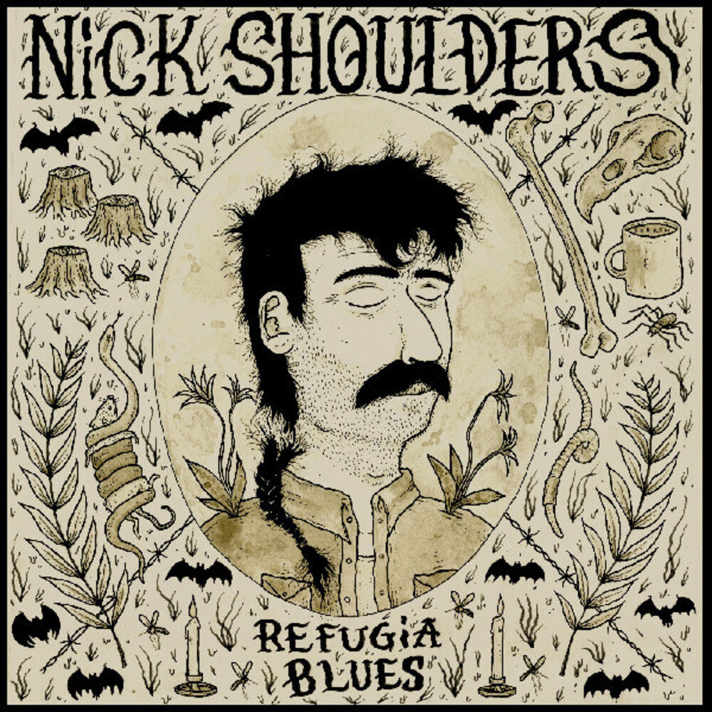the album cover for Nick Shoulders - Refugia Blues [Indie Exclusive Colored Vinyl]