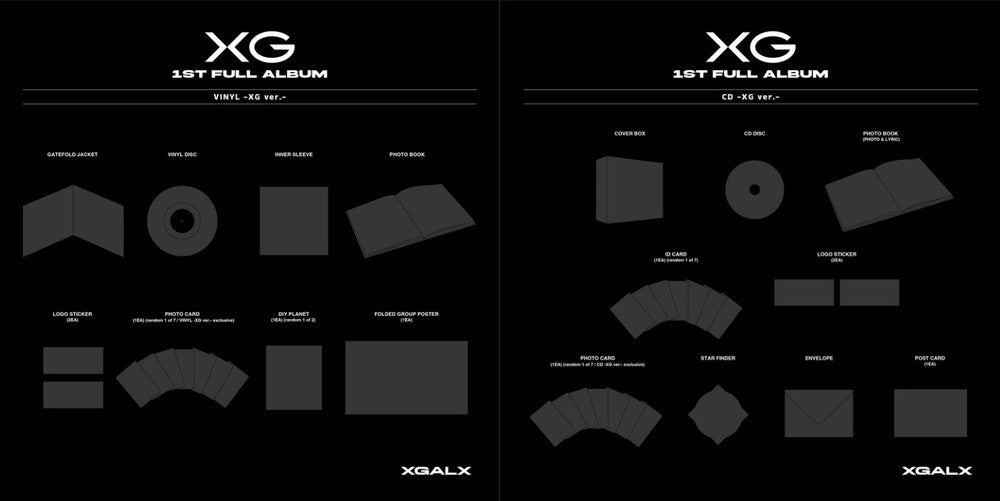 the album cover for XG - Tbd Title/1st Full Album - Regular Version
