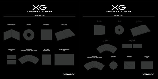 the album cover for XG - Tbd Title/1st Full Album - Regular Version