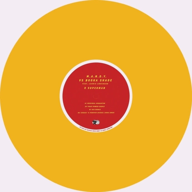 the album cover for Mandy / Booka Shade / Laurie Anderson - O Superman 2025 [Colored Vinyl] (Ep) (Ylw)