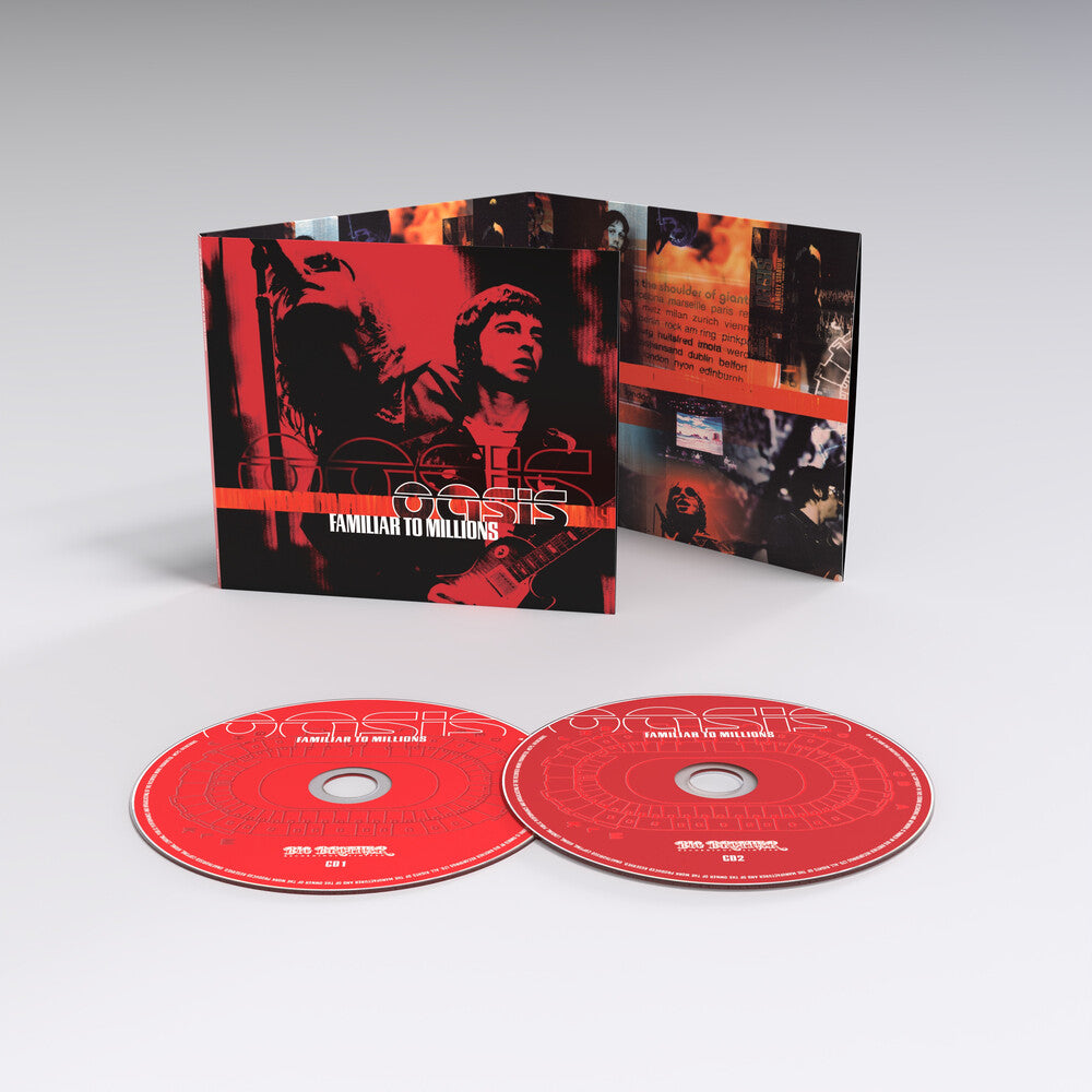 the album cover for Oasis - Familiar To Millions - 25th Anniversary [2CD]