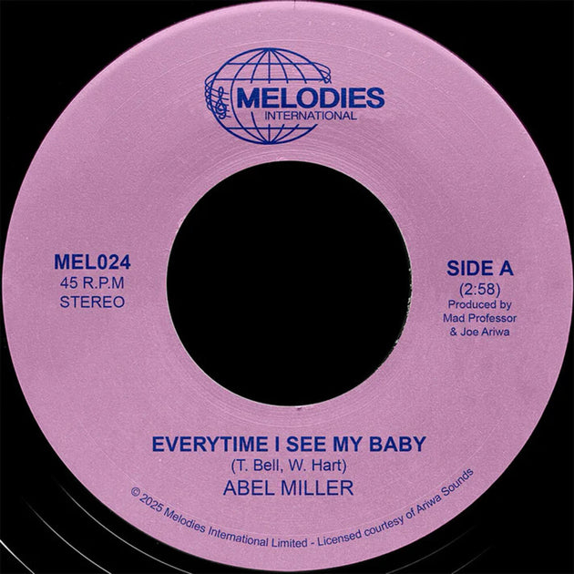 the album cover for Abel Miller  / Mad Professor - Everytime I See My Baby (Uk)