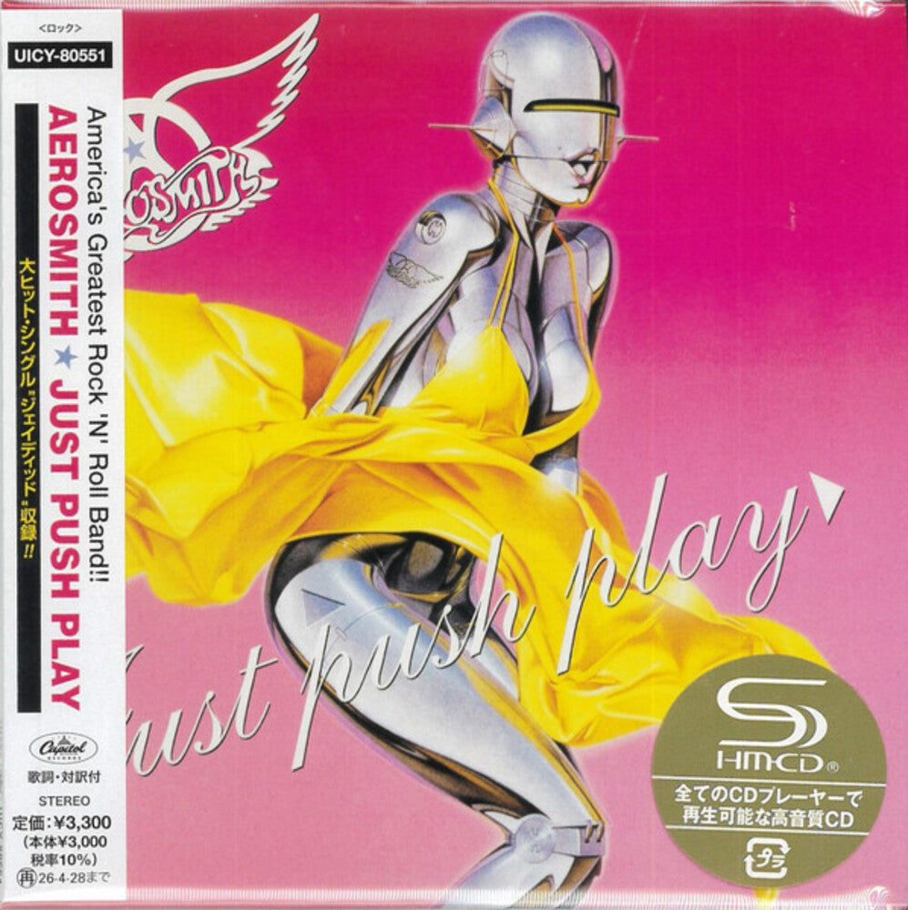 the album cover for Aerosmith - Just Push Play - Limited SHM Edition