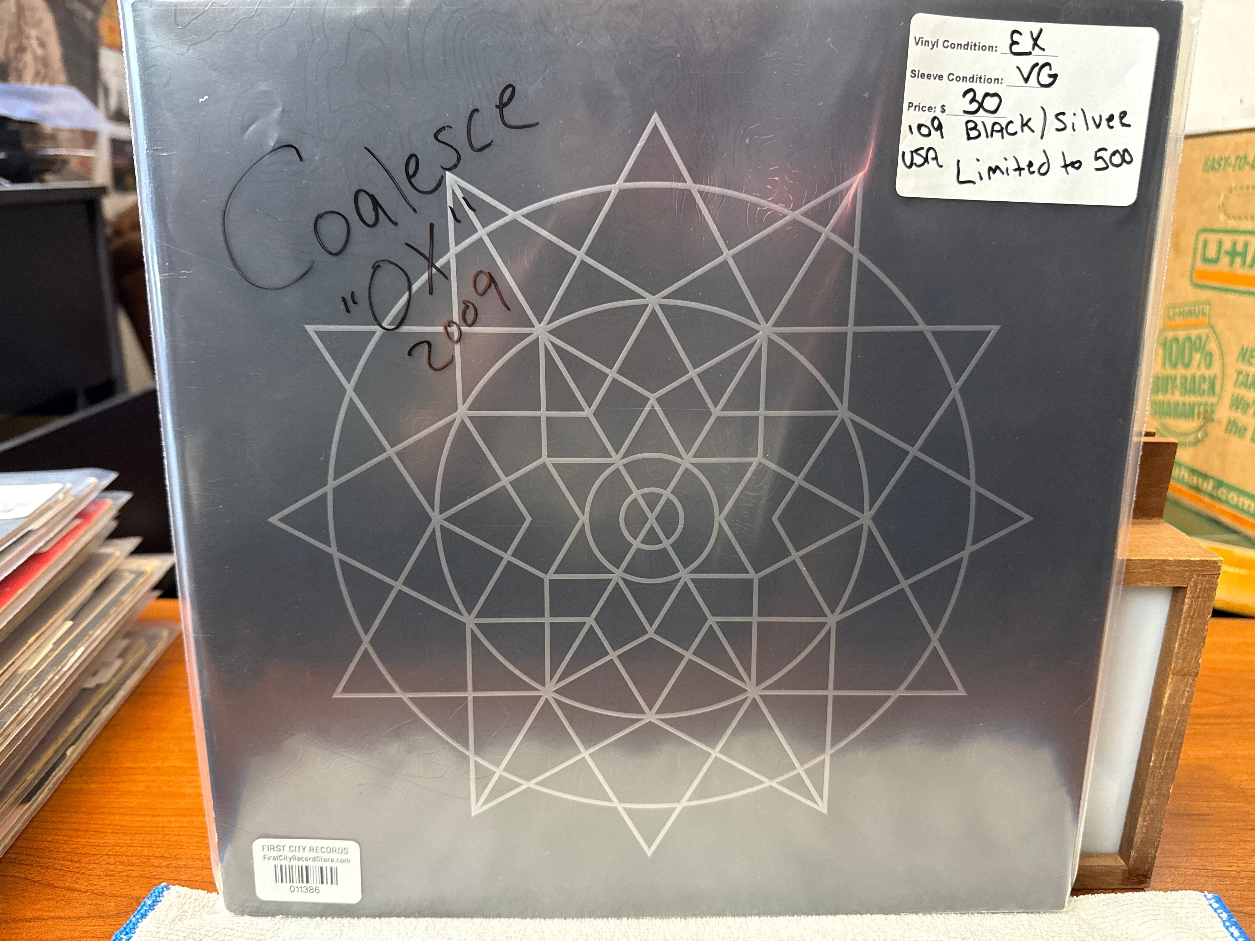 Coalesce - Ox (2009, Black/Silver Split, USED)