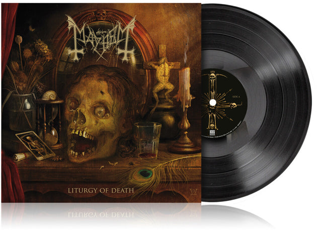the album cover for Mayhem - Liturgy Of Death