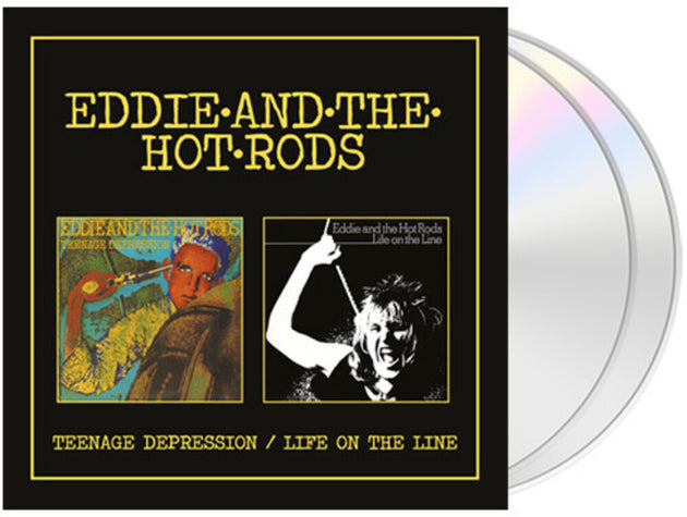 the album cover for Eddie & The Hotrods - Teenage Depression / Life On The Line - Expanded