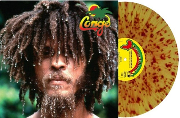 the album cover for The Congos - Congo Ashanti [RSD Essentials Yellow w/Red Splatter]