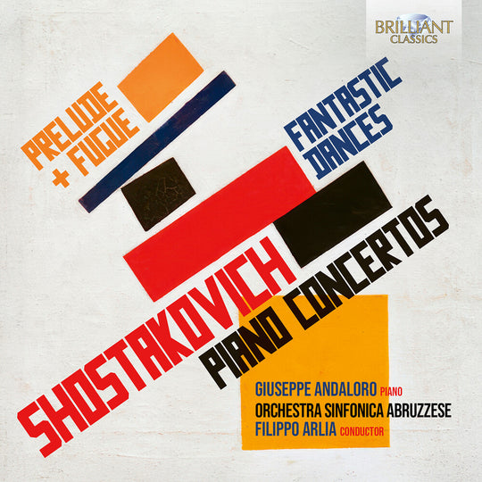 the album cover for Giuseppe Andalora - Shostakovich: Prelude & Fugue Fantastic Dances