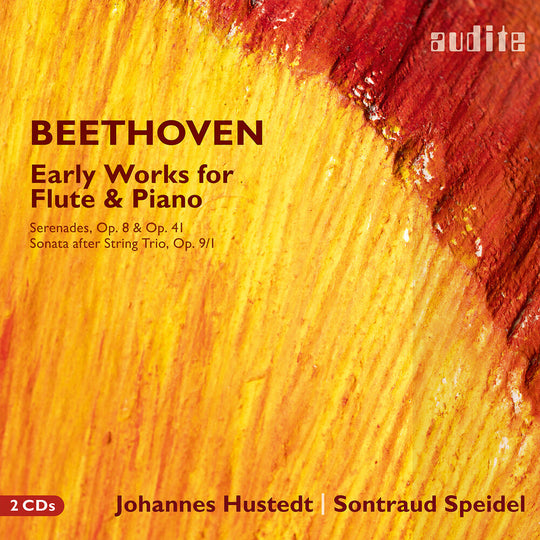 the album cover for Johannes Hustedt - Ludwig Van Beethoven: Early Works For Flute & Pno