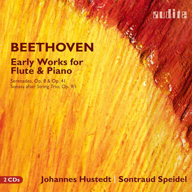 the album cover for Johannes Hustedt - Ludwig Van Beethoven: Early Works For Flute & Pno