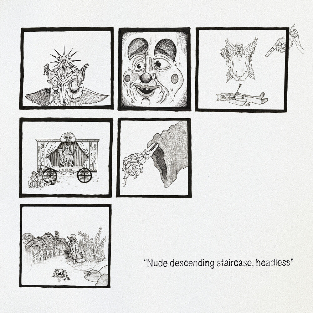 the album cover for Teen Suicide - Nude Descending Staircase Headless - Gray [Colored Vinyl]