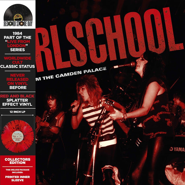 the album cover for Girlschool - Live From The Camden Palace [Red - Deluxe]