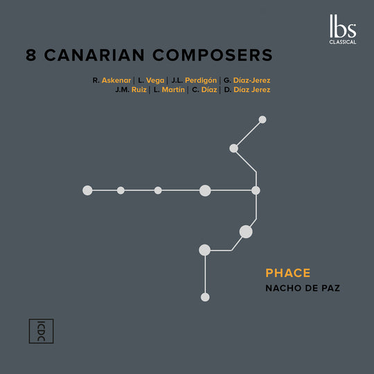 the album cover for Phace - 8 Canarian Composers