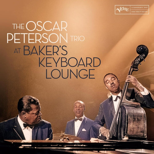the album cover for Oscar Peterson - At Bakers Keyboard Lounge