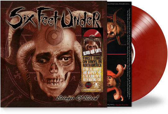 the album cover for Six Feet Under - Bringer Of Blood [Blood Red]