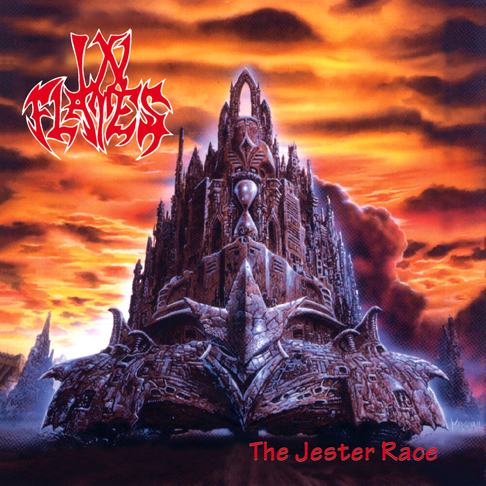 the album cover for In Flames - Jester Race [Clear]