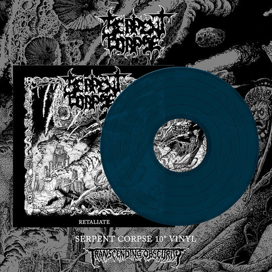 the album cover for Serpent Corpse - Retaliate (10in) [Colored Vinyl] (Gate)
