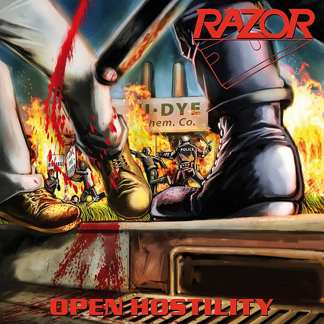the album cover for Razor - Open Hostility [Colored Vinyl] [Reissue]