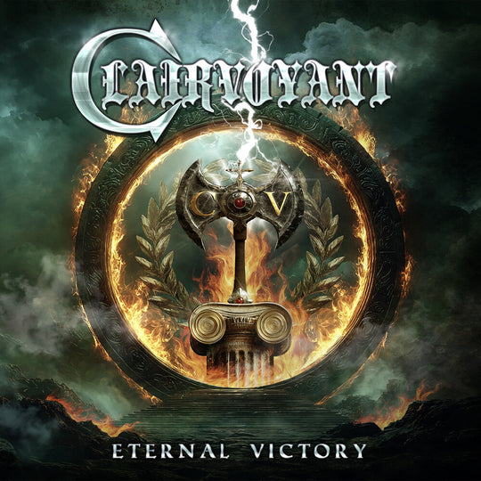 the album cover for Clairvoyant - Eternal Victory