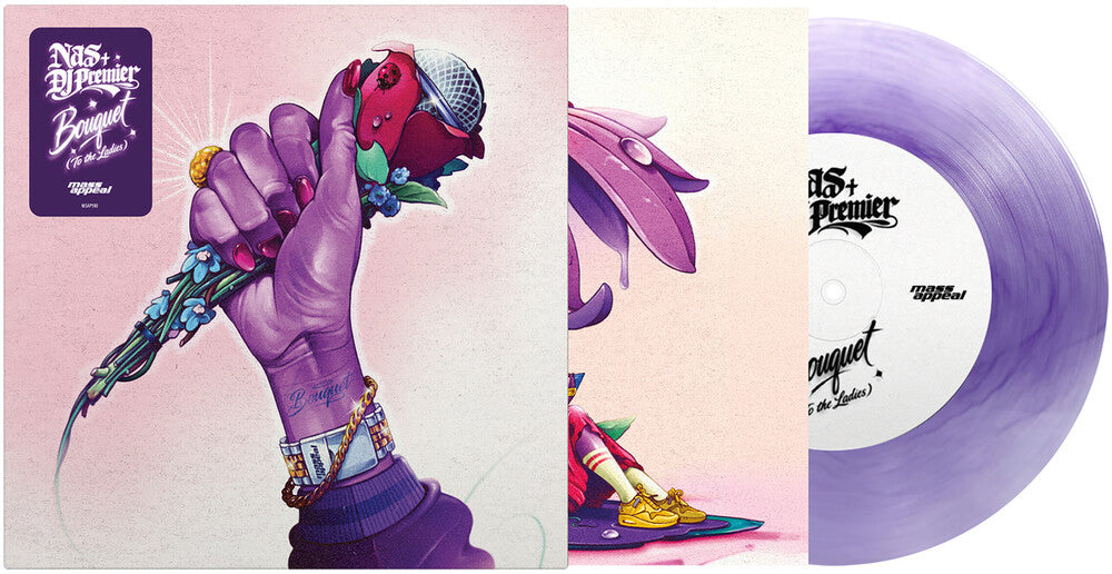 the album cover for Nas - Bouquet (To The Ladies) [Indie Exclusive Lavender]