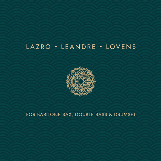 the album cover for Daunik Lazro - For Baritone Sax Double Bass And Drumset