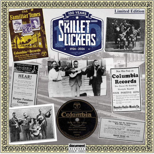 the album cover for Skillet Lickers - 100 Years: 1926-2026 (Blue) [Colored Vinyl] [Limited Edition]