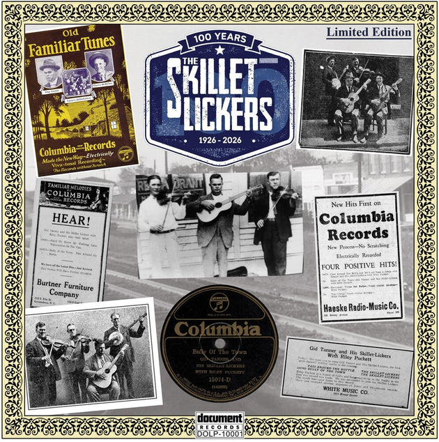 the album cover for Skillet Lickers - 100 Years: 1926-2026 (Blue) [Colored Vinyl] [Limited Edition]