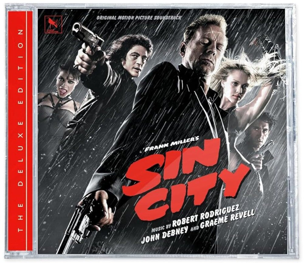 the album cover for Graeme Revell, John Debney & Robert Rodriguez - Sin City - Original Motion Picture Soundtrack [Deluxe]