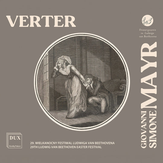 the album cover for Poznan Philharmonic Orchestra - Giovanni Simone Mayr: Verter
