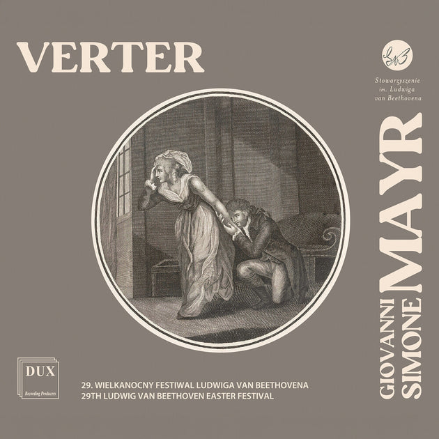 the album cover for Poznan Philharmonic Orchestra - Giovanni Simone Mayr: Verter