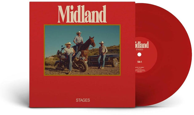 the album cover for Midland - Stages [Clear Vinyl] (Red)