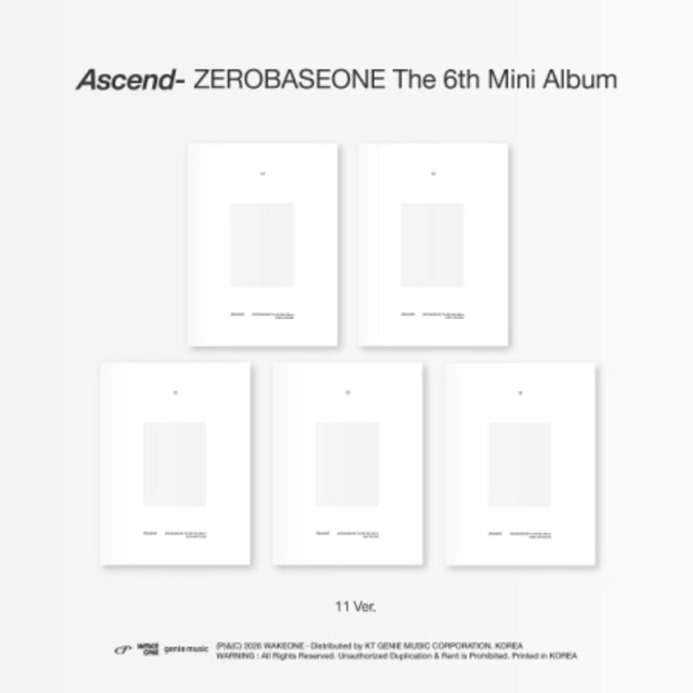 the album cover for Zerobaseone - Ascend - 11 Version