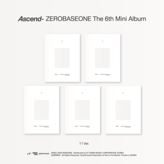 the album cover for Zerobaseone - Ascend - 11 Version