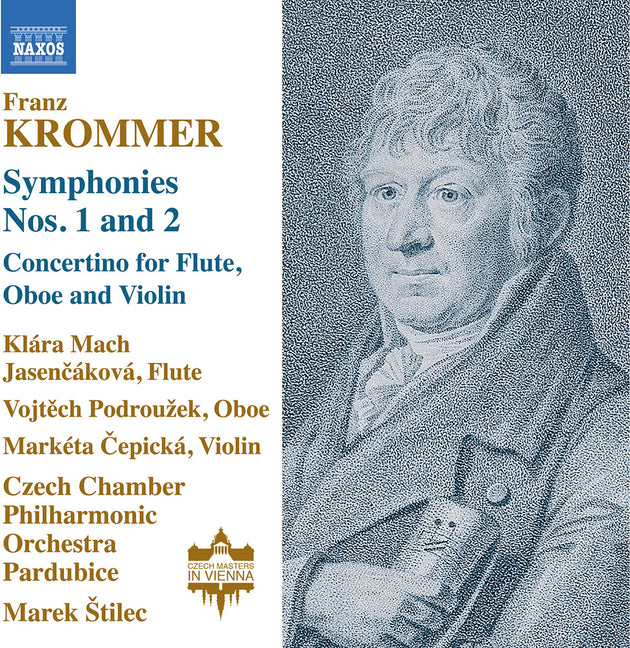the album cover for Klara Jasencakova  Mach - Krommer: Symphonies Nos. 1-2