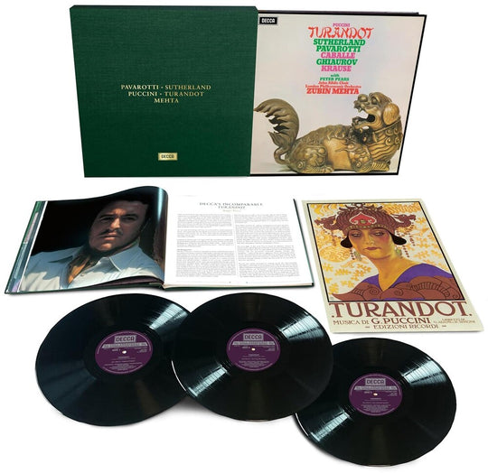 the album cover for Sutherland / Caballe / Pavarotti - Puccini: Turnadot
