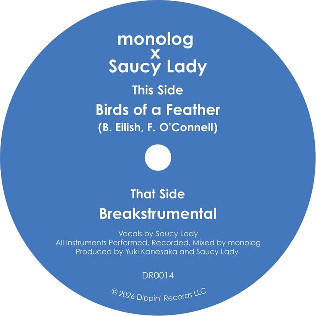 the album cover for Monolog & Saucy Lady - Birds Of A Feather