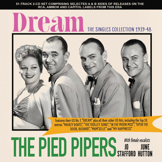 the album cover for Pied Pipers - Dream: Singles Collection 1939-48