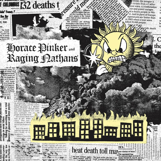the album cover for Raging Nathans & Horace Pinker - Split