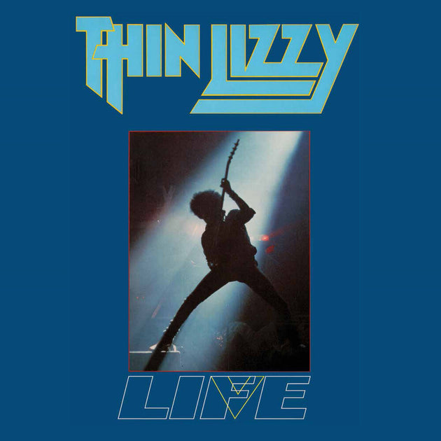 the album cover for Thin Lizzy - Life Live Double Album (aqua Turquoise Vinyl/limited Edition/2-12 Inch)