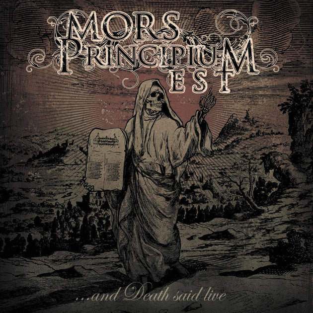 the album cover for Mors Principium Est - And Death Said Live