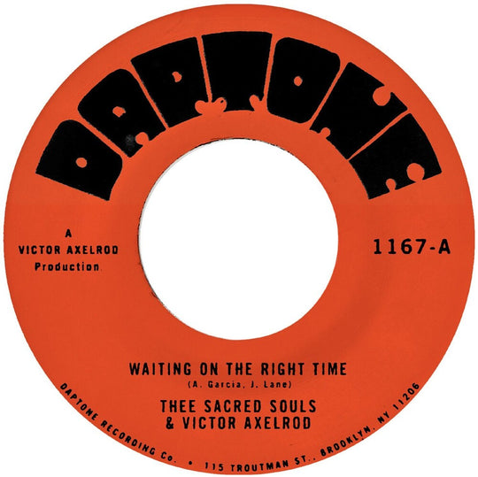 the album cover for Thee Sacred Souls - Waiting On The Right Time B/W Waiting #2